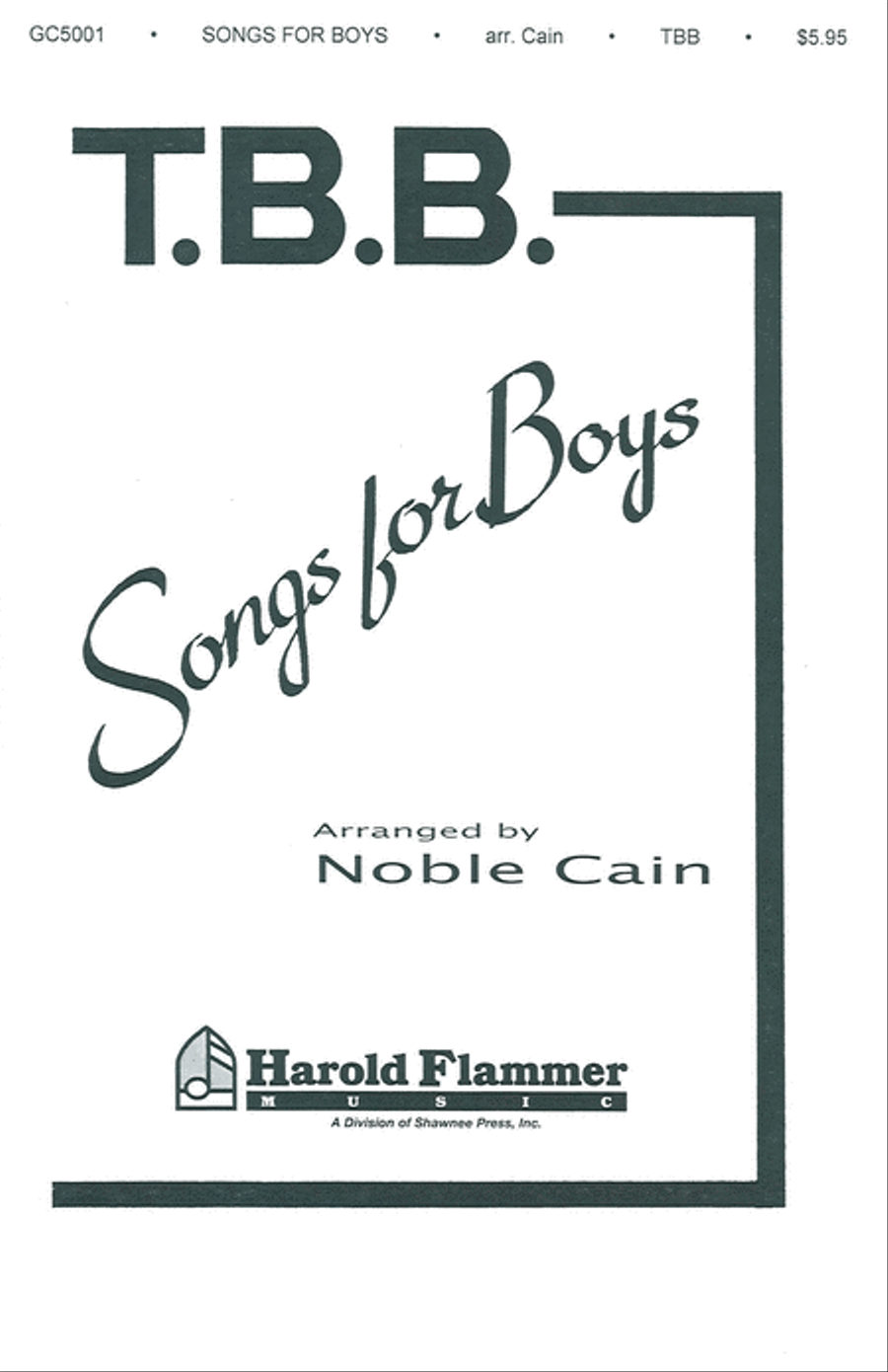 Songs for Boys Songs for Boys TTB scores gallery preview page 1