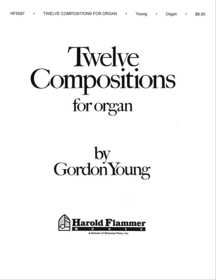 Twelve Compositions for Organ Organ Collection Organ scores gallery preview page 1