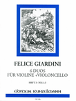 6 Duos for violin and cello, Volume 1