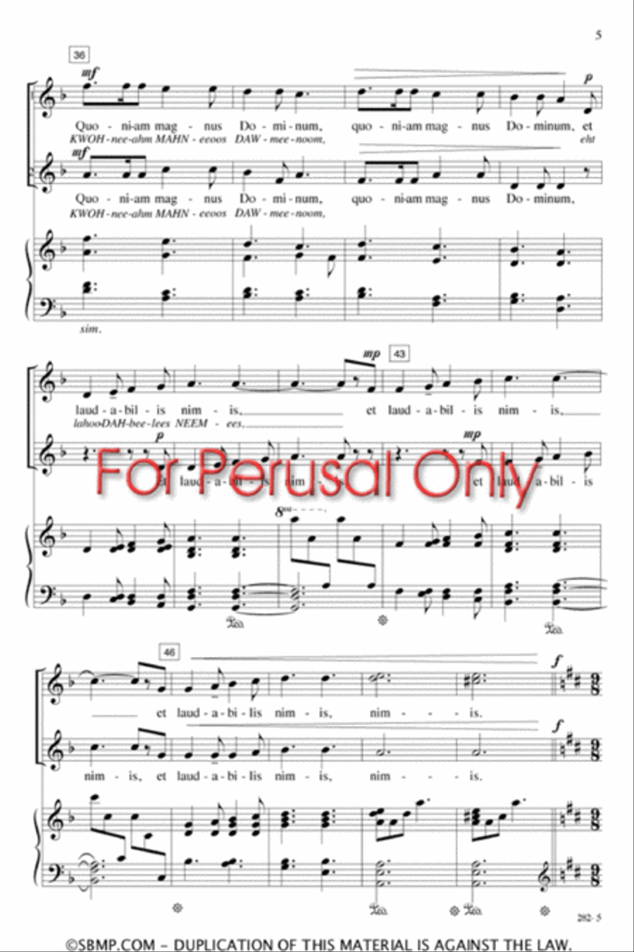 Cantate Domino - SA Octavo TB scores gallery preview page 5