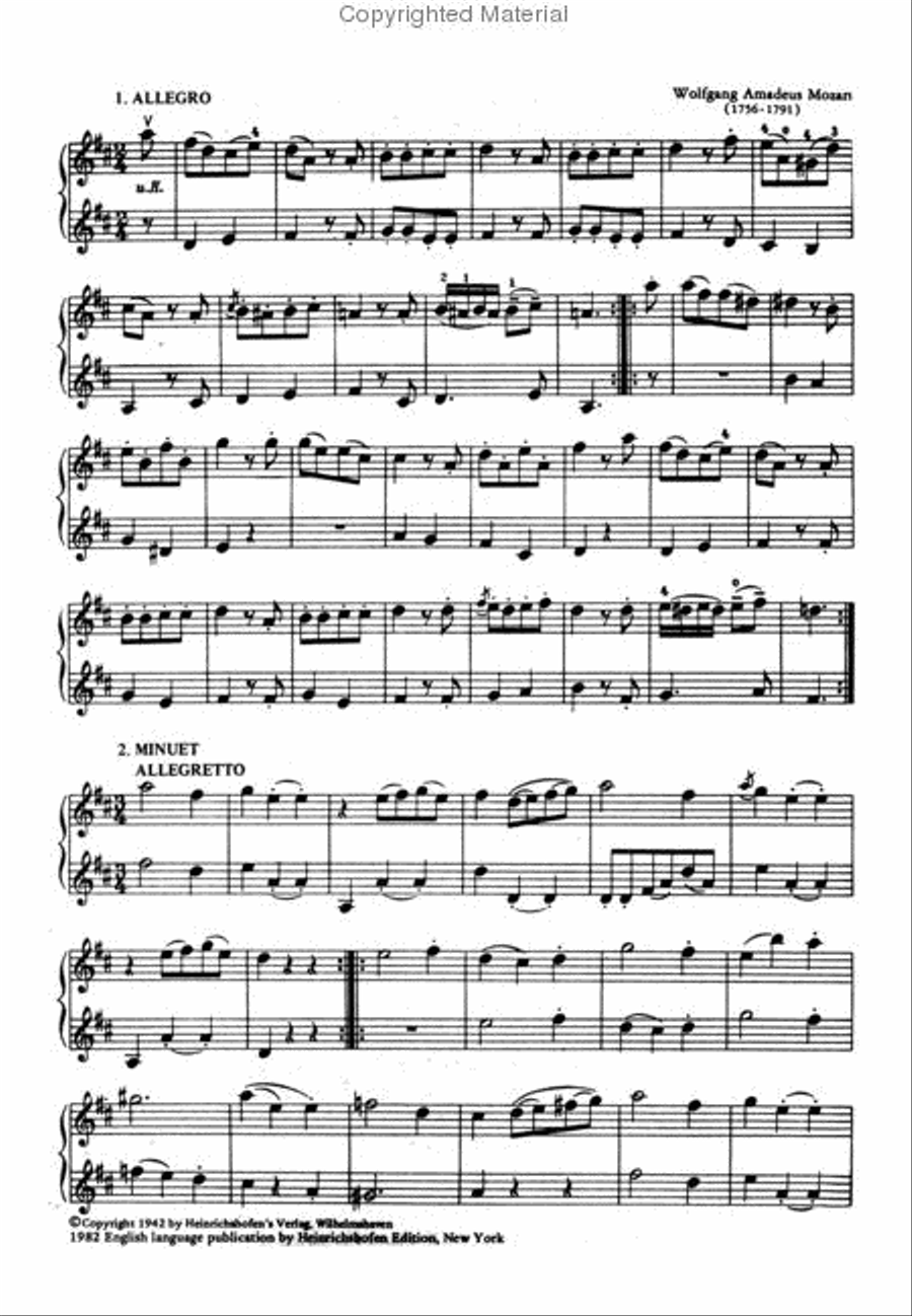 Easy Violin Duets - 1st position String Duet scores gallery preview page 2
