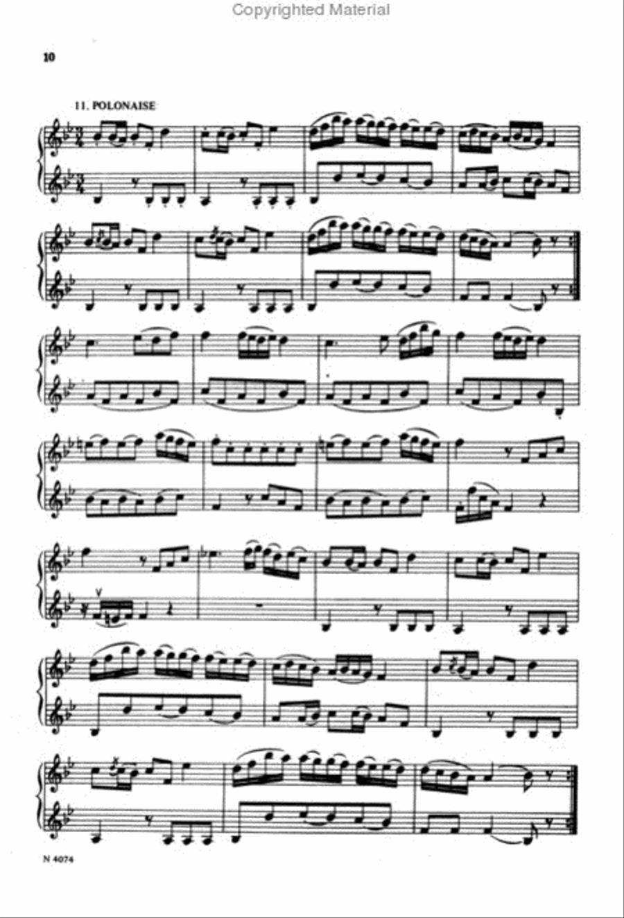 Easy Violin Duets - 1st position String Duet scores gallery preview page 3