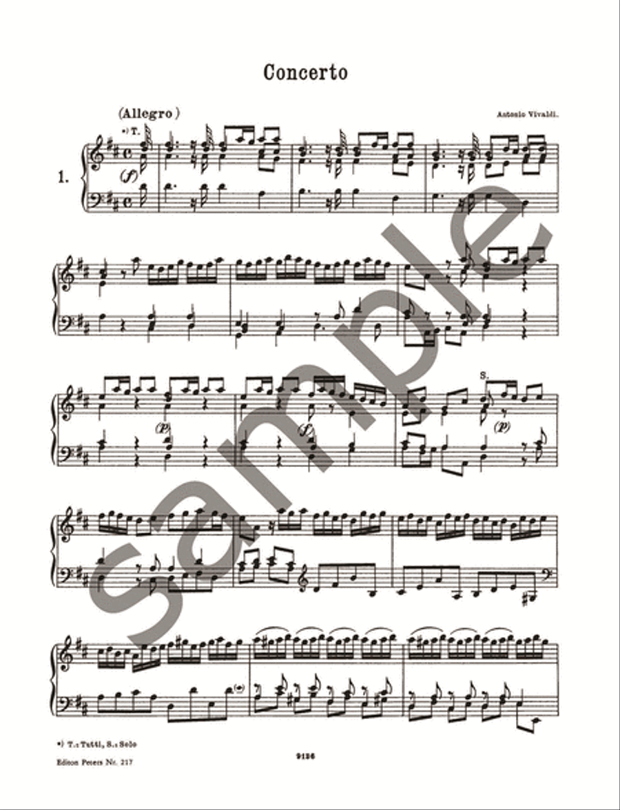 16 Concerto Transcriptions after Various Composers BWV 972-987 for Keyboard Solo Piano Solo scores gallery preview page 4