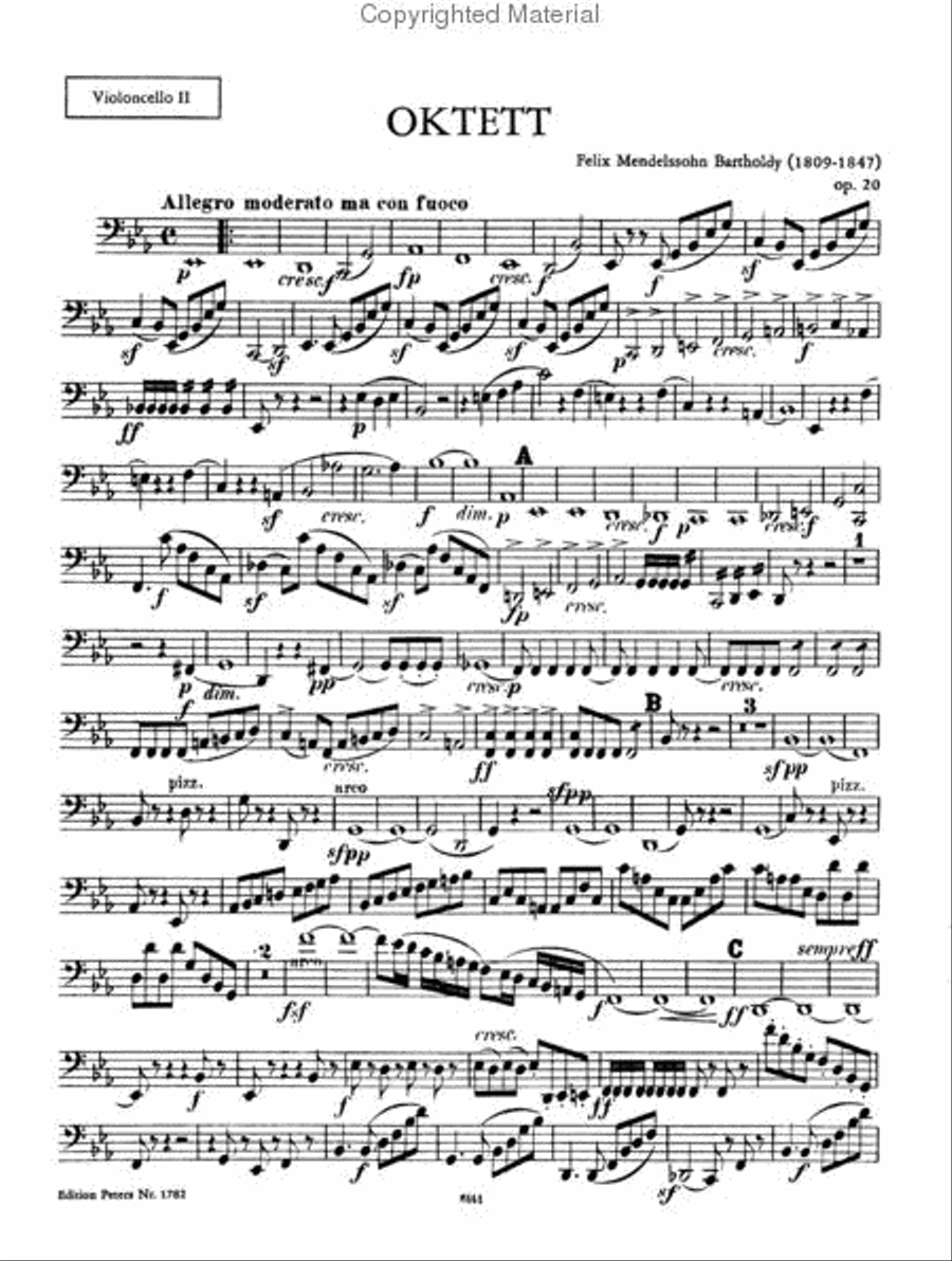 Octet, Op. 20 in Eb Major Orchestra scores gallery preview page 3