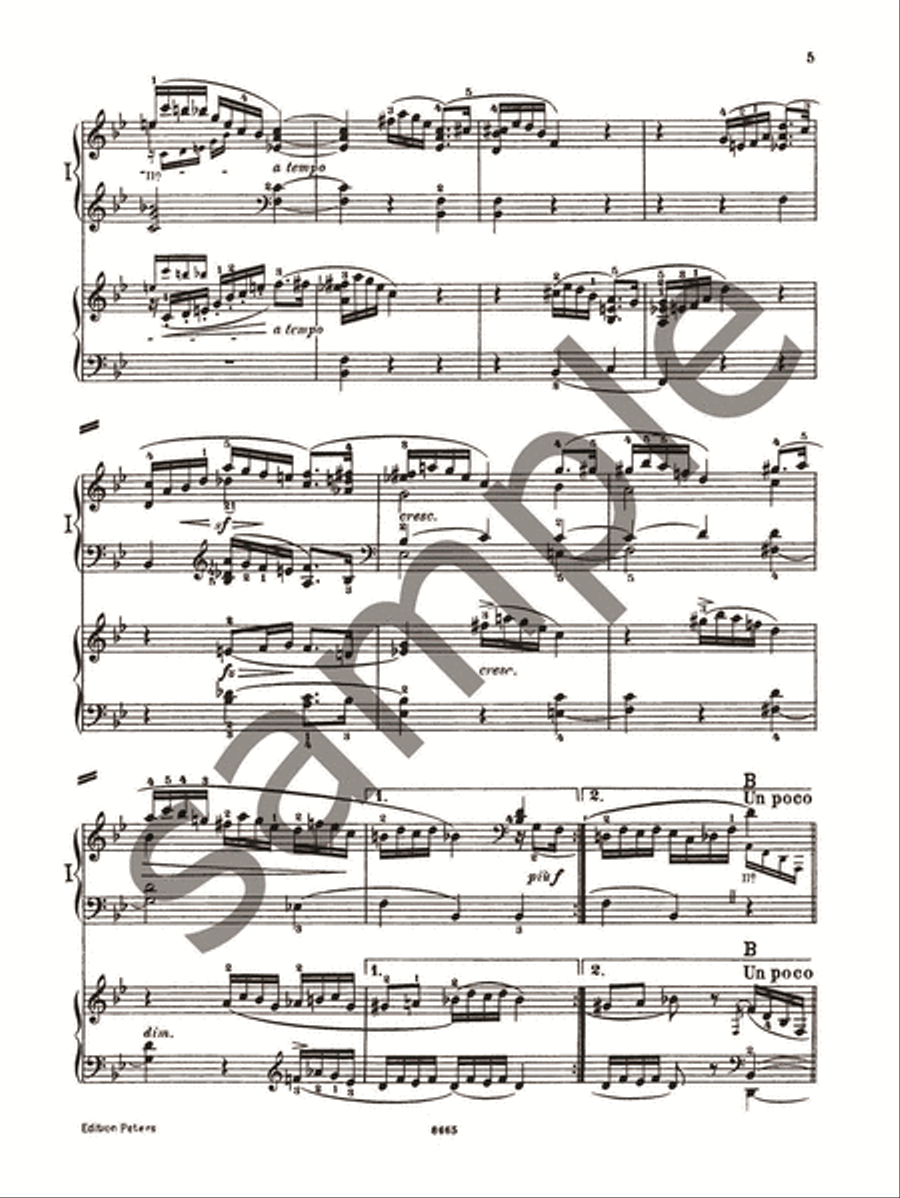 Andante and Variations Op. 46 for 2 Pianos 2 Pianos, 4-Hands scores gallery preview page 4
