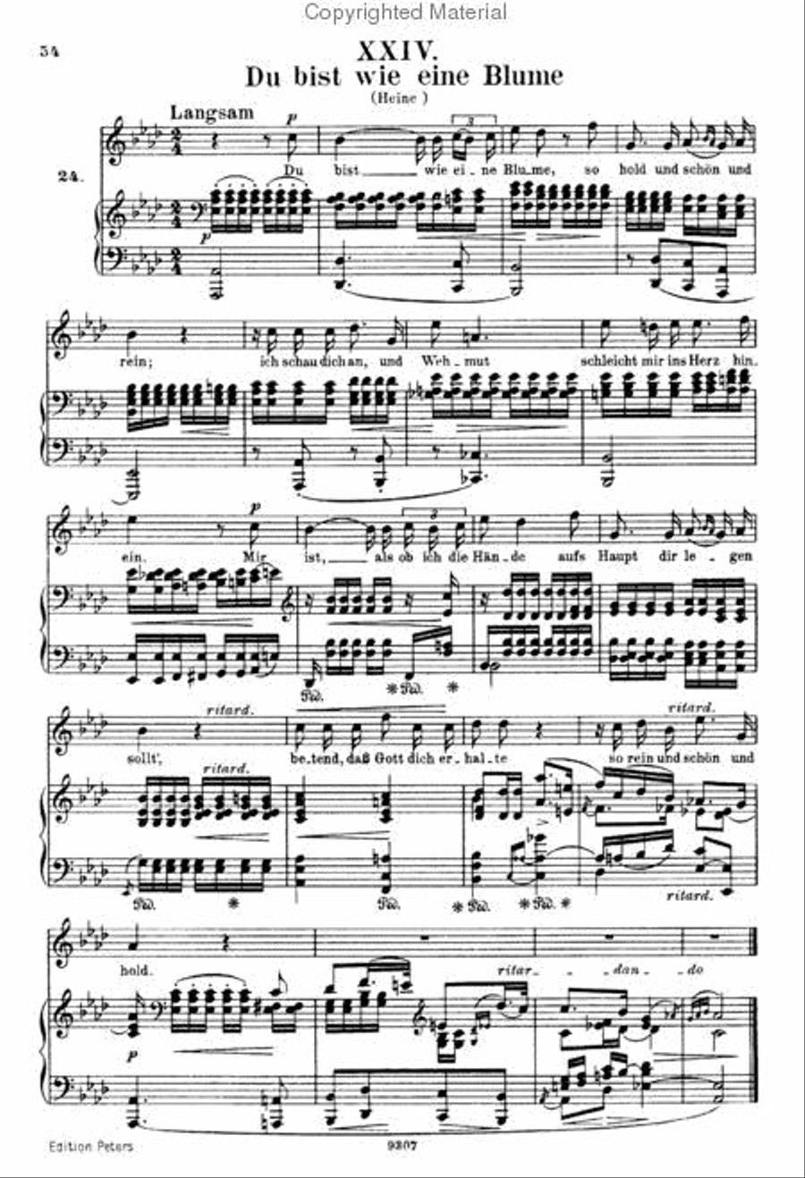 Lieder (Songs) - Volume 1 (Original Edition for High Voice) High Voice scores gallery preview page 2