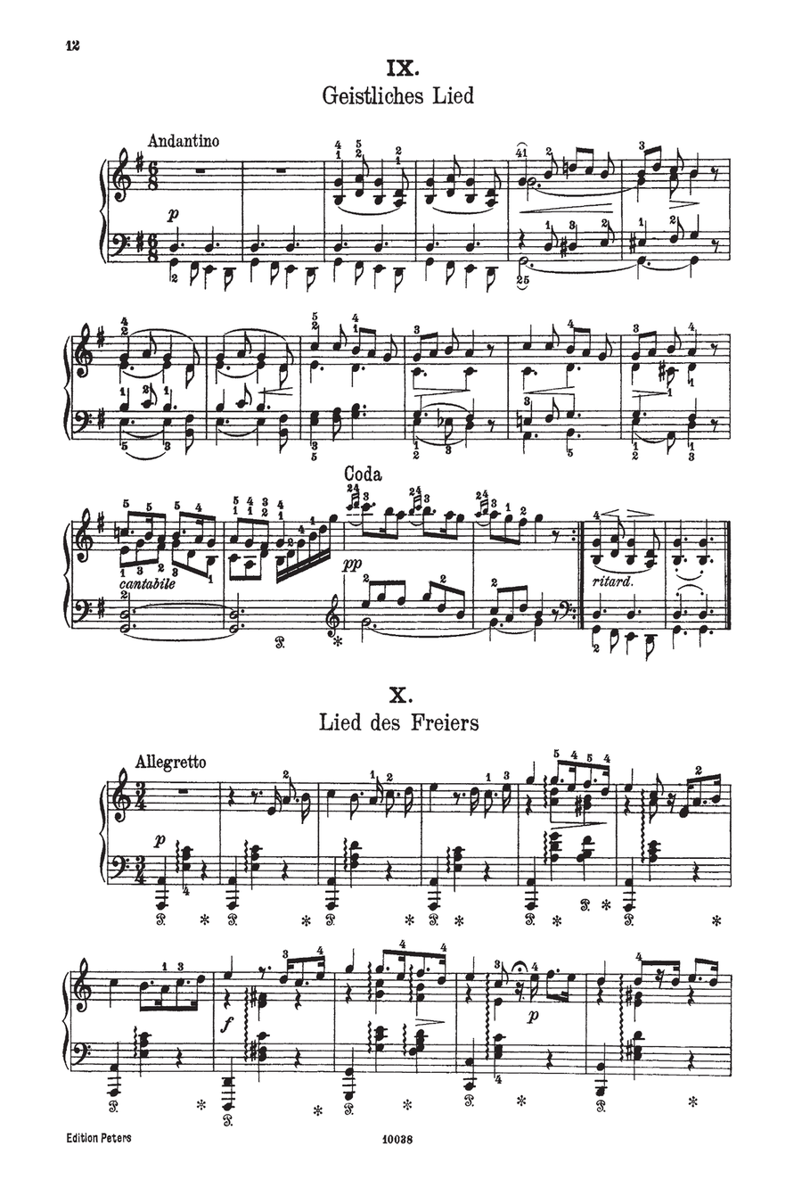 Piano Works -- Arrangements by Grieg of His Own Works Piano scores gallery preview page 2