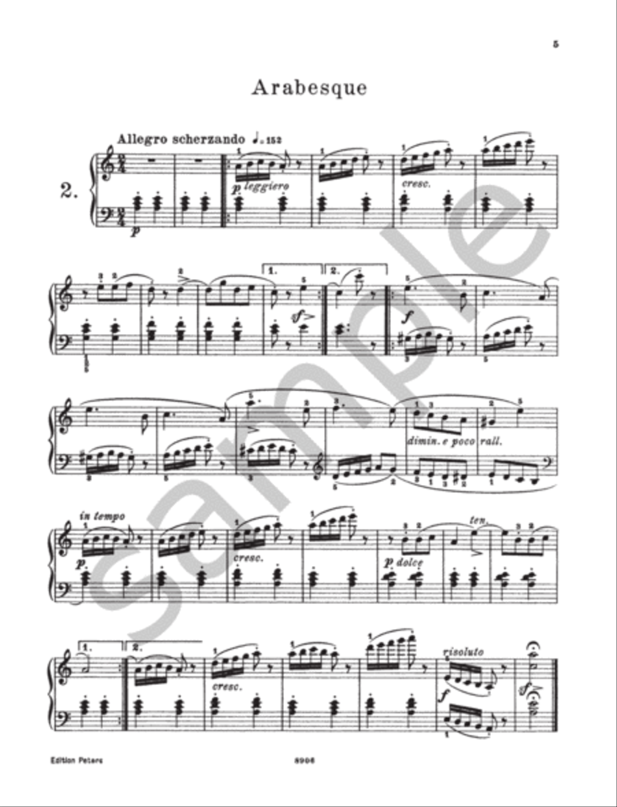 25 Études faciles et progressives (Easy Studies) Op. 100 for Piano Piano Method scores gallery preview page 5