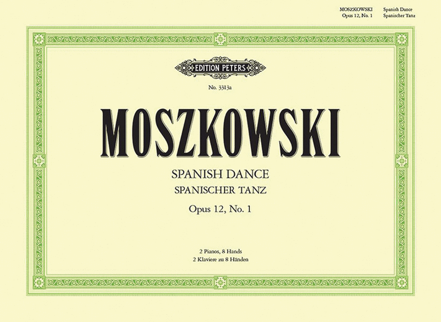 Spanish Dance Op. 12 No. 1 for Two Pianos, Eight Hands 2 Pianos, 4-Hands scores gallery preview page 1
