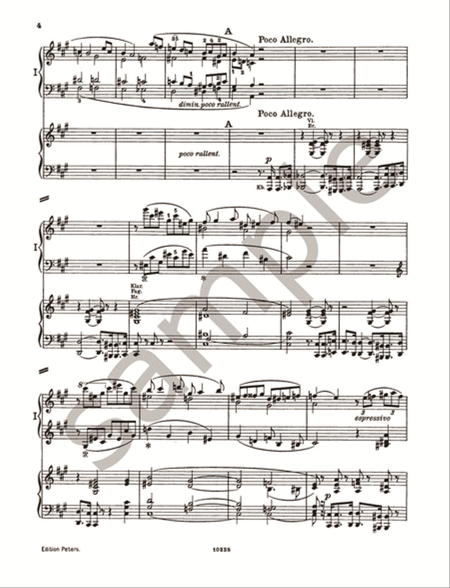 Symphonic Variations for Piano and Orchestra (Edition for 2 Pianos) Piano Duet scores gallery preview page 3