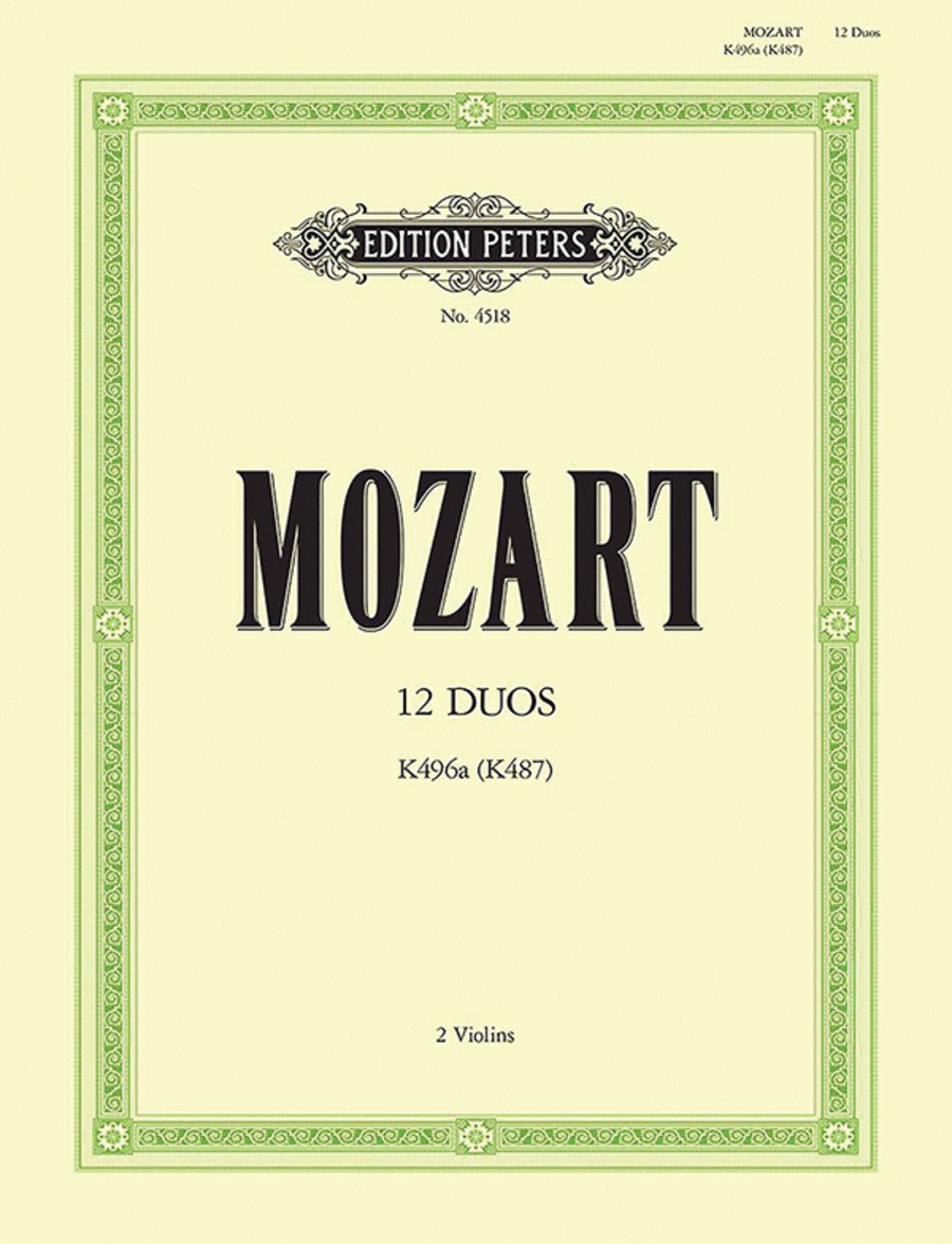 12 Easy Duets Violin scores gallery preview page 1