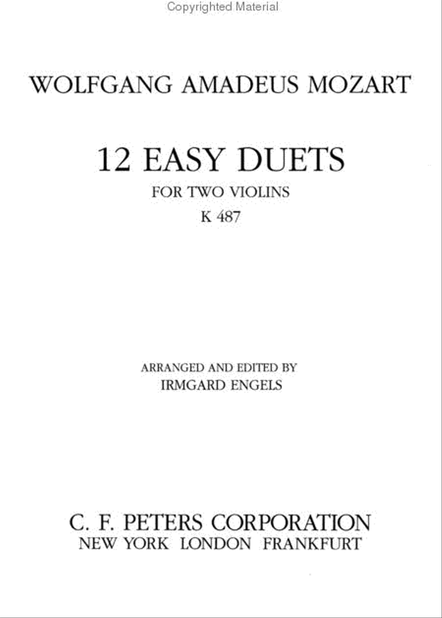 12 Easy Duets Violin scores gallery preview page 2