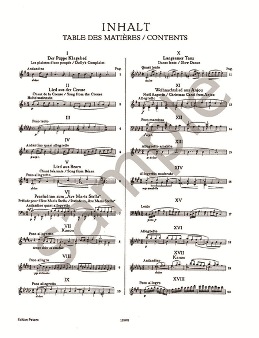 18 Short Selected Pieces (Arranged for Piano) Piano Solo scores gallery preview page 3