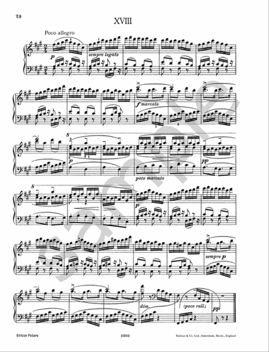 18 Short Selected Pieces (Arranged for Piano) Piano Solo scores gallery preview page 6