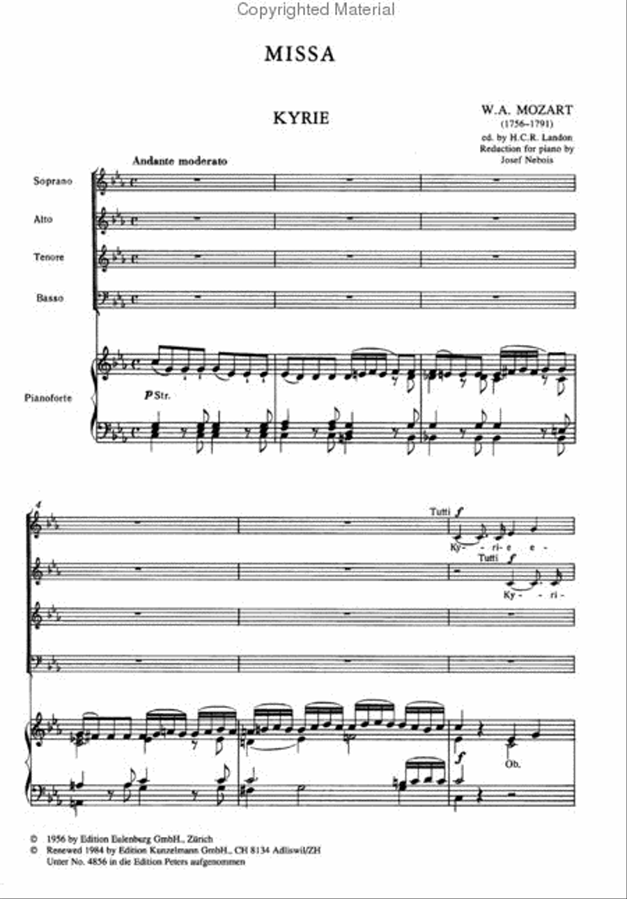 Mass In C Minor Choir scores gallery preview page 3